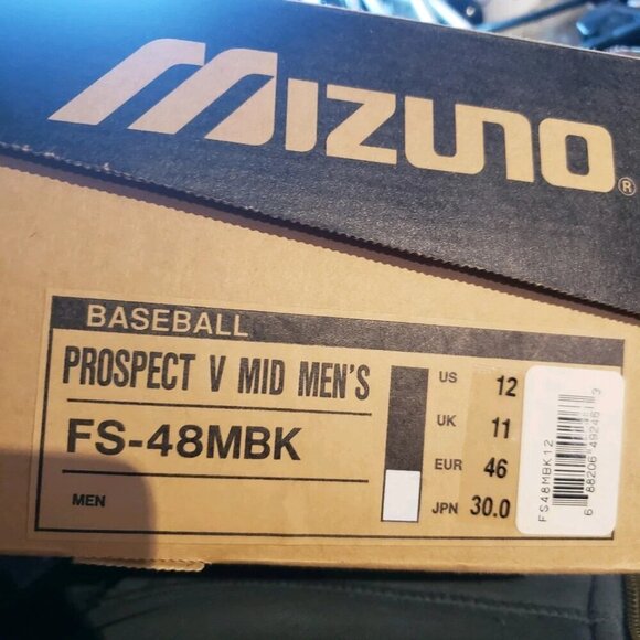 Mizuno Mems Baseball Cleats. New In Box Size 12 - Picture 7 of 7